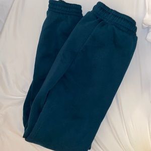 dark green ROSS sweatpants